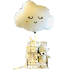 Diaper Cake  Cloud with teddy